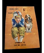 Friona Chiefs vs Plains Cowboys Texas H.S. Football Program 60s Vtg Coke... - $423.67 MXN