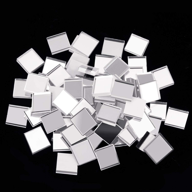 SATINIOR Self-Adhesive Mini Square Glass, Decorative Craft DIY Accessory Mirrors Item image 3