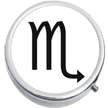 Scorpio Zodiac Medicine Vitamin Compact Pill Box - $9.78