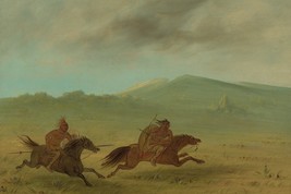 George Catlin An Osage Indian Pursuing a Camanchee Giclee Art Print + Ships Free - £31.17 GBP+