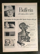 Vintage 1950 Bufferin Asprin Full Page Original Ad 721 - £5.22 GBP