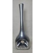 Postmodern Polished Cast Aluminum Tall Organic Metal Vase 17 In Tall MCM  - $100.51 CAD