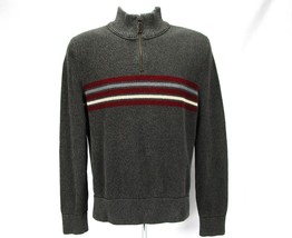 Eddie Bauer 1/4 Zip Pullover Knit Sweater Men's Sz L Long Sleeve Casual Apparel - $24.75