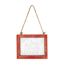 NEW Joy to the World Christmas Window Style Ornament 3.5 x 2.75 inches w... - £3.94 GBP