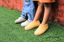 Handmade Mustard Yellow Kids Shoes - ALL Kids Size Shoes Available - $44.20