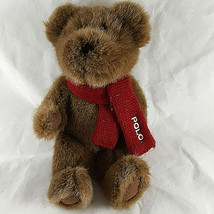 Polo Ralph Lauren Polo Bear with logo Red Scarf Limited Edition 2001 10” - £15.81 GBP