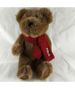 Polo Ralph Lauren Polo Bear with logo Red Scarf Limited Edition 2001 10” - $27.12 CAD