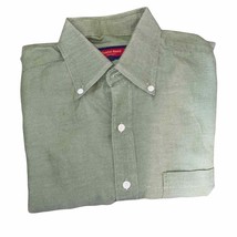 Austin Reed Long Sleeve Button Down Shirt with front chest pocket medium green - £22.27 GBP