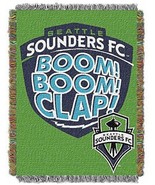 MLS Seattle Sounders FC Woven Jacquard Tapestry Throw Blanket 48 X 60 USA - $60.88 CAD