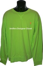 NWT POLO RALPH LAUREN XXL 2XL pullover sweatshirt men&#39;s bright green lime mesh - $49.50