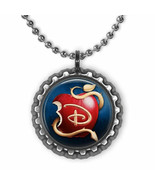 Disney DESCENDANTS APPLE 3D Bottle Cap Necklace | Gift for Kids - £3.89 GBP