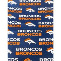 Denver Broncos Cotton NFL Fabric over 8 yards at 58&quot;Wide Vintage 1997 - $1,307.19 MXN