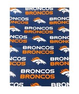 Denver Broncos Cotton NFL Fabric over 8 yards at 58&quot;Wide Vintage 1997 - €60,06 EUR