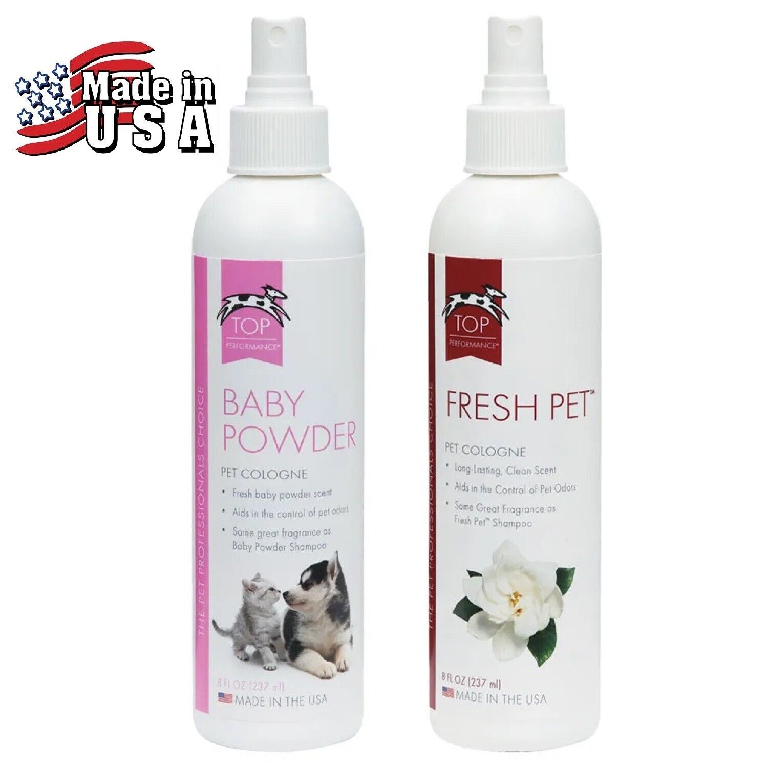 Top Performance &quot;BABY POWDER&quot;or &quot;FRESH PET&quot;COLOGNE&amp;DEODORANT SPRAY MIST ... - $13.99