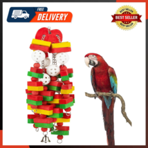 Large Bird Parrot Toys For Cockatoos African Grey Macaws And Parrots - £23.14 GBP