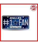 Officially Licensed Dallas Cowboys License Plate – Embossed Metal Tag fo... - $31.24 CAD