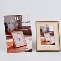 DDI Modern Dual Tone Photo Frame in White Woodgrain and Walnut Finish fo... - $214.15 MXN