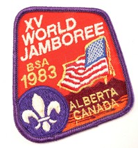 Vintage 1983 World Jamboree XV Alberta Canada Boy Scouts America Camp Patch - $10.52