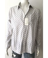 NEW BEN SHERMAN Stretch Snow Long Sleeve Casual Button Up Shirt (Size M) - £32.01 GBP