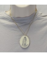 Aloha Tower Pendant Necklace Hawaii  1-1/2&quot; W x  2&quot; H Made in Hawaii - $10.77