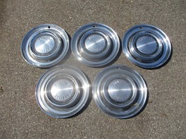 Lot of 5 genuine 1958 Pontiac Star Chief 14 inch hubcaps wheel covers - $69.78