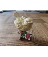 Vintage Homco Yellow Bird Figurine Statue 8885 3&#39;&#39; Tall - £7.79 GBP