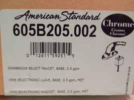 American Standard 605B.205.002 Deck Mounted Electronic Bathroom Faucet i... - $195.00