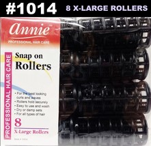 ANNIE SNAP ON ROLLERS 8 X-LARGE ROLLERS  #1014    NO PINS NEEDED BLACK - £1.40 GBP
