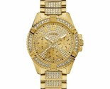 GUESS FRONTIER W1156L2 ALL GOLD CRYSTAL STAINLESS STEEL WOMENS WATCH NEW... - $126.18