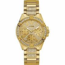 GUESS FRONTIER W1156L2 ALL GOLD CRYSTAL STAINLESS STEEL WOMENS WATCH NEW... - £99.99 GBP
