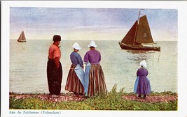 Vintage Dutch Postcard Aan De Zuiderzee Volendam On the Zuiderzee Mary Evans - £4.71 GBP