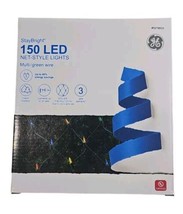 GE StayBright 150 LED Net-Style Lights Multi-Color W/Green Wire 6ft. X 4ft. - $34.64