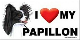 I (Heart) Love my PAPILLON LARGE Car Fridge Dog Magnet 4x8 USA NEW Water... - £5.28 GBP