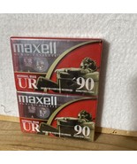 Maxell Blank Audio Cassette Tape Normal Bias UR 90 Minutes Sealed  set of 2 - $2.64