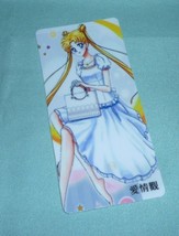 Sailor moon bookmark card sailormoon  anime  usagi full white dress - $7.00