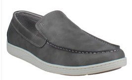 Izod Mens Shoes Gray Loafer Slip-On Memory Foam Padded Collar Durable Ou... - $54.99