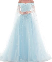 Kivary Off Shoulder Lace Beaded Long A Line Formal Prom Dresses Evening Gowns Aq - £231.44 GBP