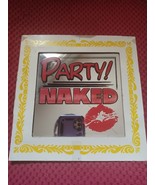 Vintage 1980s &quot;Party Naked&quot; Glass Mirror Picture Carnival Fair Prize 8&quot; ... - $24.99
