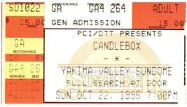 Vintage Candlebox Ticket Stub October 22 1995 Yakima Washington - £19.56 GBP