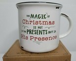 Glory Haus Coffee Mug Cup CHRISTMAS Is His PRESENCE Not Presents Laura K... - £11.98 GBP