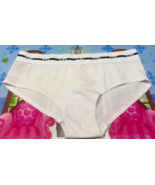 Victoria&#39;s Secret M White Hipster Wide Band Womens Underwear Panties NEW - $4.95