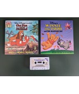 MINT Vintage DISNEY&#39;S Fox &amp; the Hound &amp; Winnie the Pooh Read-Along Books... - £22.68 GBP