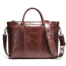 CONTACT&#39;S Business Men Bags Genuine Leather Briefcase Male Laptop Bag Quality  B - £151.74 GBP