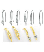 2 Pieces Genuine 925 Sterling Silver Earring Connectors Jewelry Findings... - $5.31 CAD+