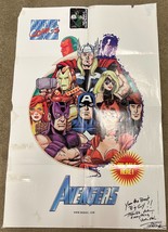 George Perez Collection Studio Displayed Avengers Promo Poster SIGNED Tom Smith - £77.67 GBP