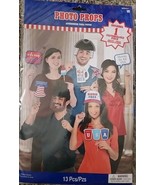 Independence Day Patriotic Photo Booth Props Party Kit 13 Pcs Election P... - £11.30 GBP