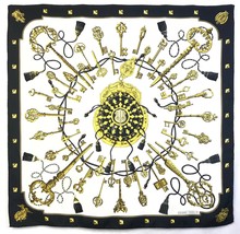 Vintage Hermes silk Scarf. Les Cles, (the Keys) designed by Caty Latham ... - £210.65 GBP