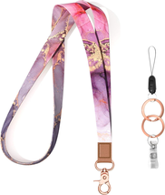 Neck Lanyard Key Chain, Long Lanyard Strap Keychain Holder for Women Men Car Key - £9.79 GBP