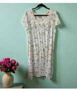 NWT Croft &amp; Barrow Intimates Nightgown SIZE 1X Floral Sleepwear Cap Slee... - $34.68 CAD
