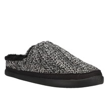 TOMS Womens 8 M Black Multi Cozy Sweater Faux Fur Lined Slide Slipper NI... - $29.39